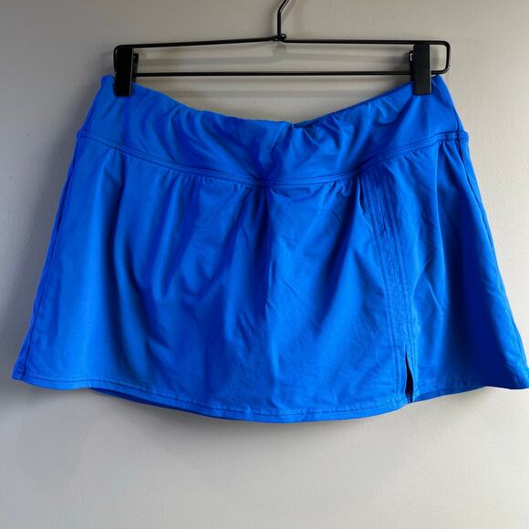 Lands’ End Blue Swim Skirt Size 12 - Picture 1 of 7